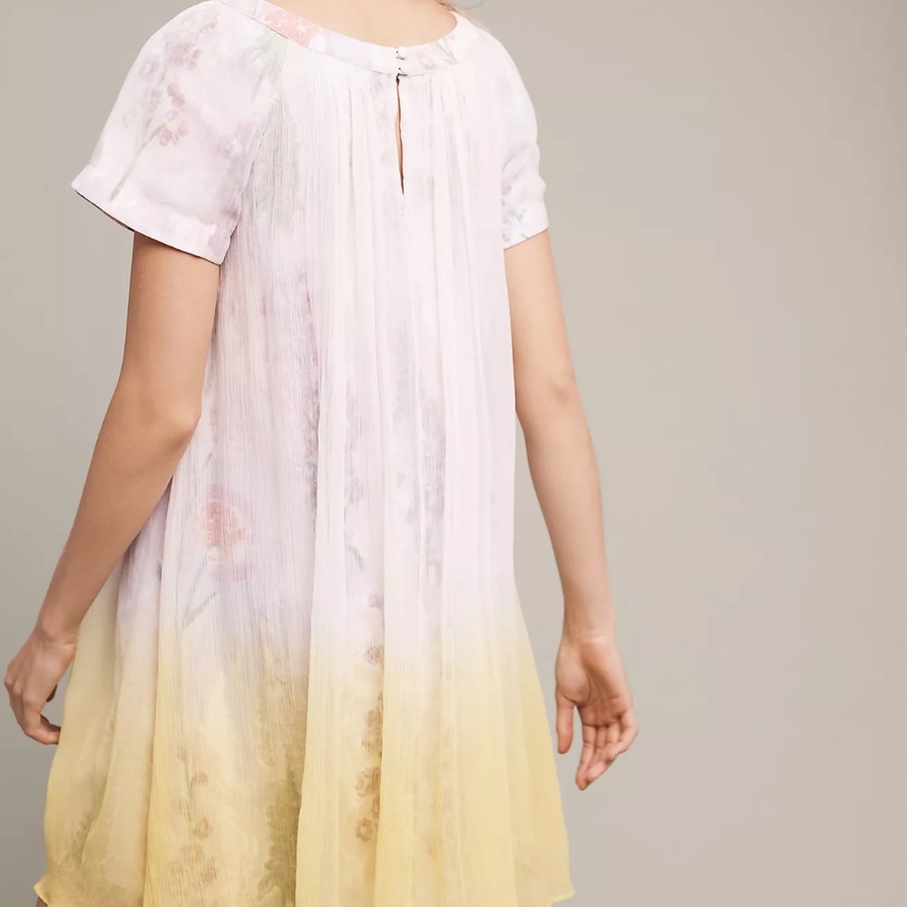 Hd In Paris Ombre Chiffon Floral Swing Dress - image 3